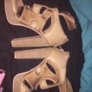 Tan never worn shoes